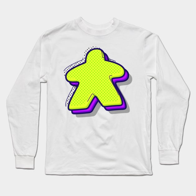 Board Game Meeple Long Sleeve T-Shirt by Beam Geeks